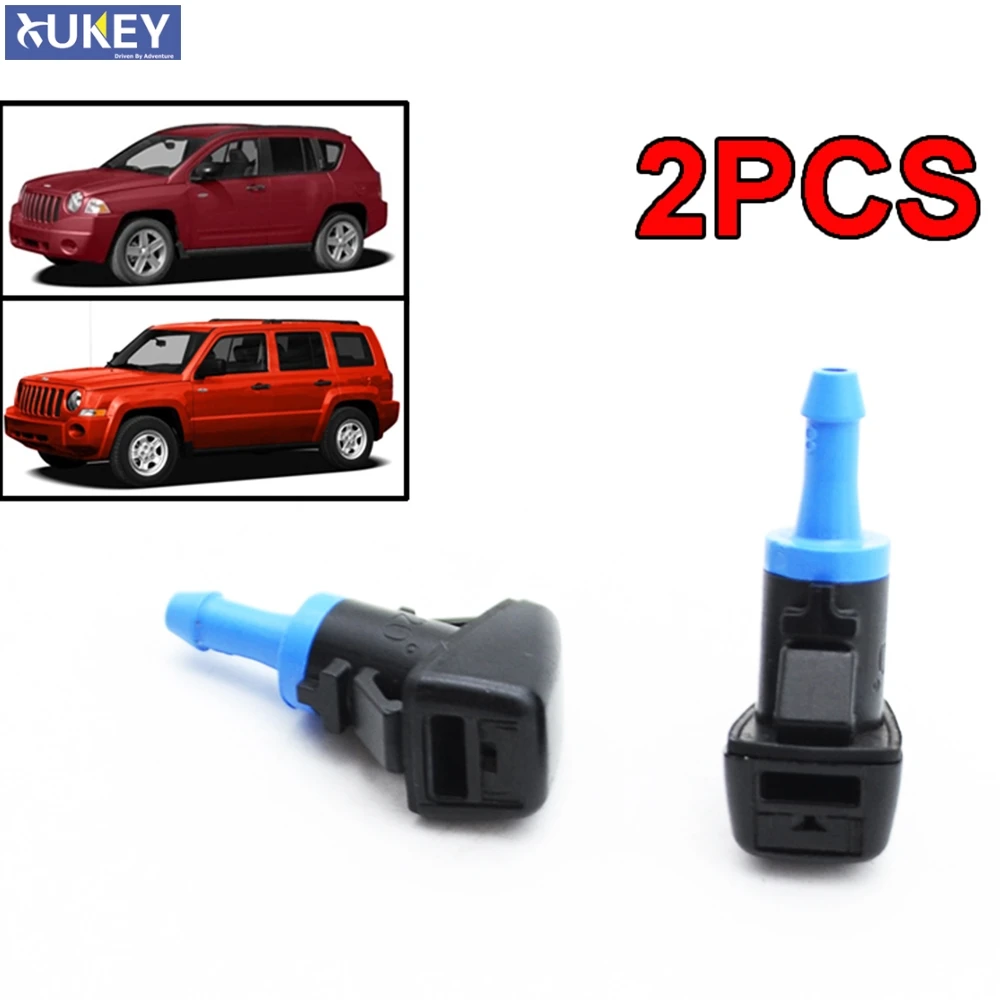 

Xukey Pair Front Windshield Wiper Water Washer Jet Nozzle For Jeep Compass 2010 2009 2008 For Patriot 2016 2015 2014 2013 2012