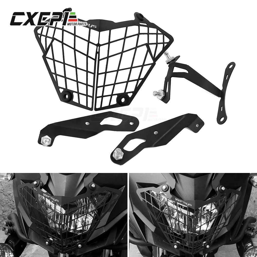 Для KAWASAKI VERSYS X 300 X300 2015 2016 2017 мотоциклетная модификация решетка радиатора Защитная крышка|Накладки и