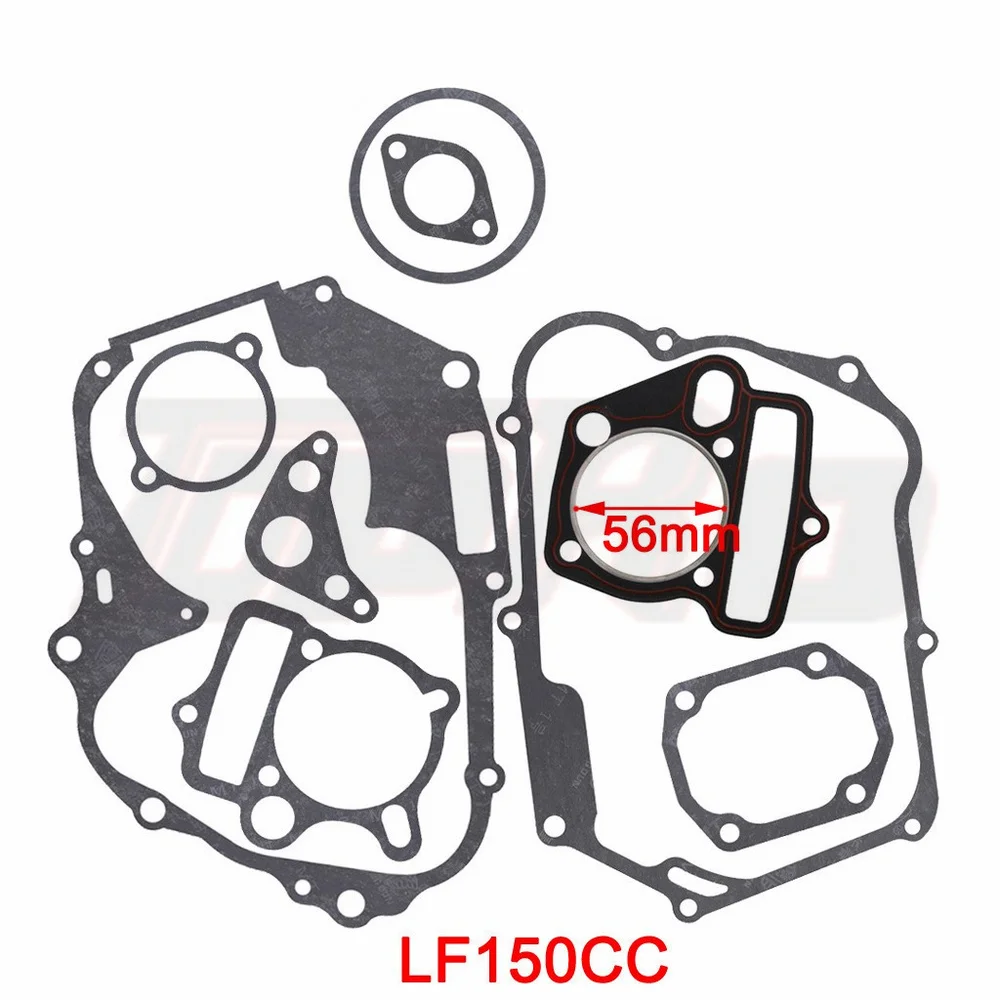 2 шт. TDPRO LF 150cc Lifan комплект двигателя большой диаметр цилиндра база+ головки прокладки для грязи питбайк Мотоцикл Скутер Quad Багги