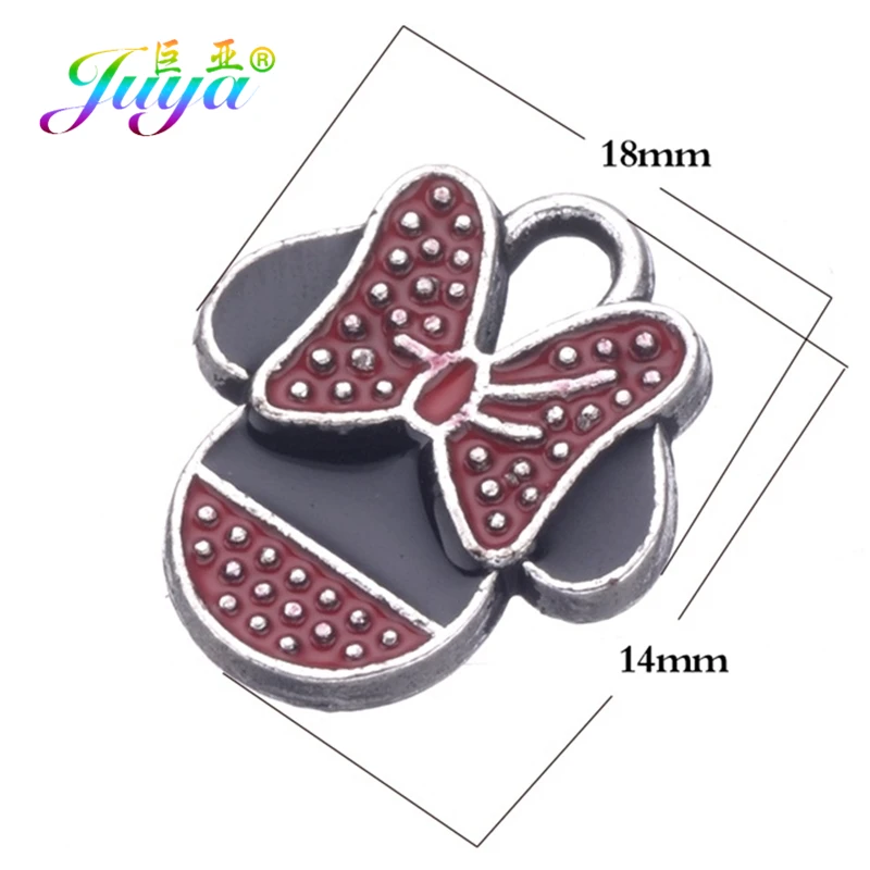 As Photo 15 Pieces Juya 15 шт. эмалированные подвески в форме цветов с рисунком Микки и Минни, подвески для женщин, Детские Модные ювелирные изделия - Окраска металла: As Photo 15 Pieces