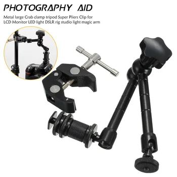 

Centechia Pro 11inch Adjustable Friction Articulating Magic Arm/Super Clamp For DSLR LCD Monitor LED Light Camera Accessories