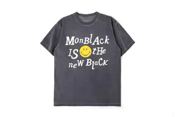 

20ss CPFM T-Shirt Graffiti yellow Smiley Face art letters CPFM W.W.C.D.top tees Men Women kanye west CPFM W.W.C.D. T-shirt