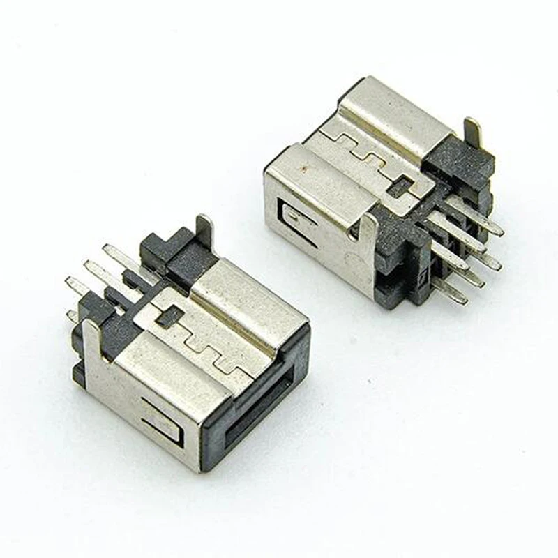 10Pcs 6Pin Maschio 90 Gradi Plug-In Board Per Wii Integrato Cavo Dati Usb Interfaccia Spina Accessori