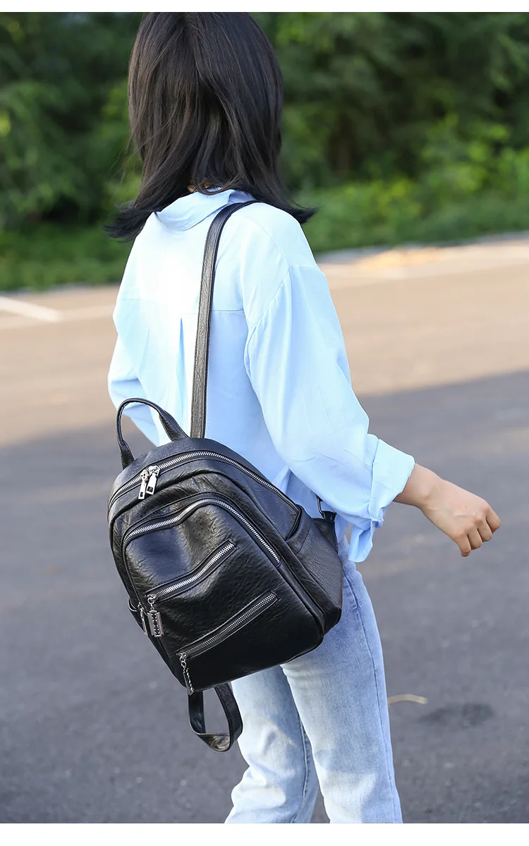 Женский рюкзак, новая мода, женские ретро рюкзаки, полиуретановый водонепроницаемый рюкзак для девочек, школьный ранец, Женская дорожная сумка через плечо