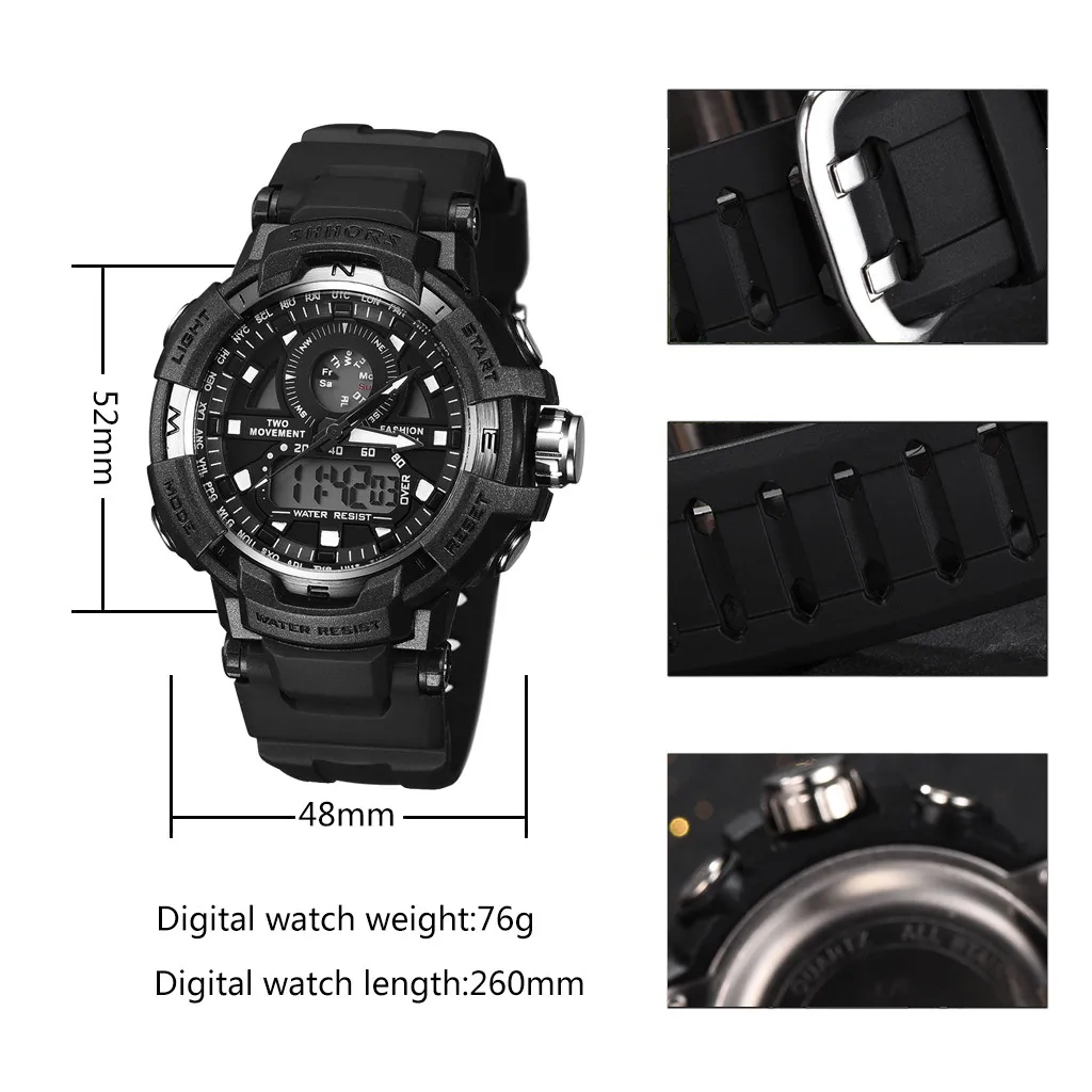Reloj mujer relogio masculino модные цифровые электронные светодиодный часы с датой мужские спортивные водонепроницаемые часы на открытом воздухе