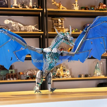 

MOC Game Of Thrones Viserion Dragon Rhaegal DIY Building Blocks Black Dread Drama Action Figures Toys For Kids Adult Child Gift