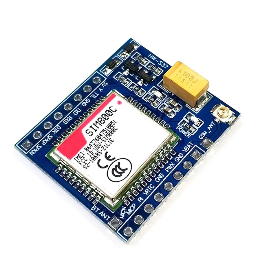 1 шт. 5 в 3,3 В SIM800C GSM GPRS электронная плата pcb модуль ttl макетная плата IPEX с Bluetooth TTS STM32 для Arduino C51