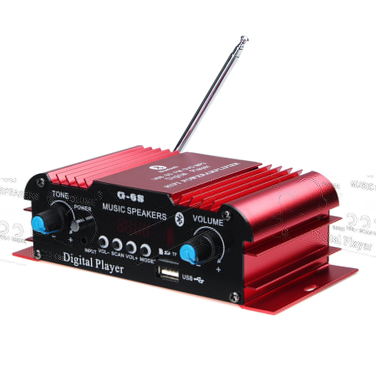 600W 12V 2CH автомобильный усилитель звука Hi-Fi аудио Мощность МГц GSM усилитель GSM домашняя авто bluetooth Стерео усилители USB FM Радио пульт дистанционного управления Управление