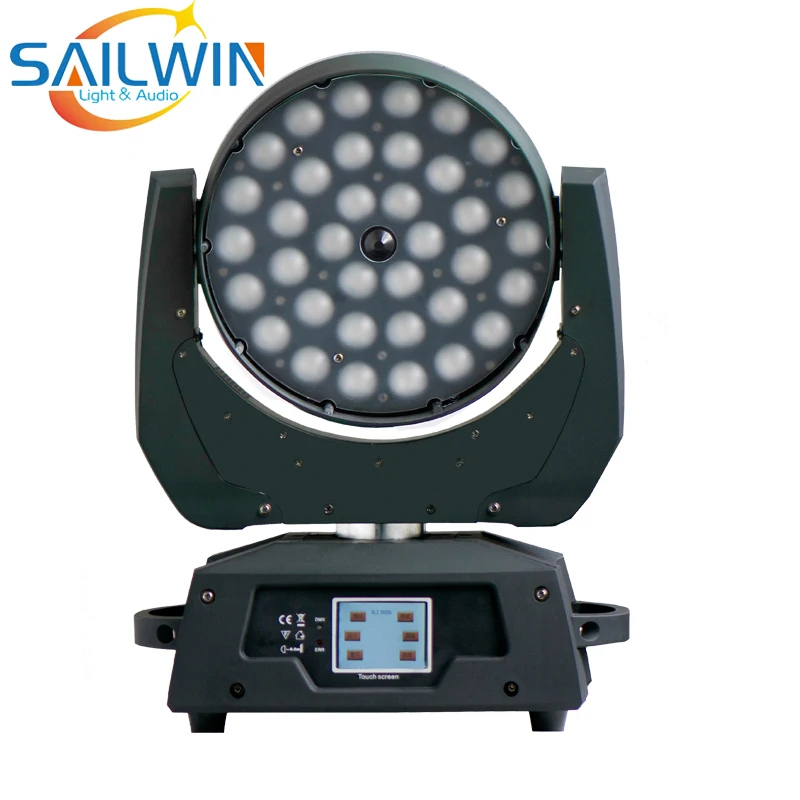 Sailwin Stage Light 36x10W 4in1 RGBW ZOOM LED Moving Head Wash Light DJ Lighting For Club Event