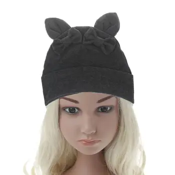 

2019 Baby Girls Kids Bunny Rabbit Bow Knot Turban Beanies Little Boys and Girls Infant Hat Hat Spring Autumn Winter Baby Hats