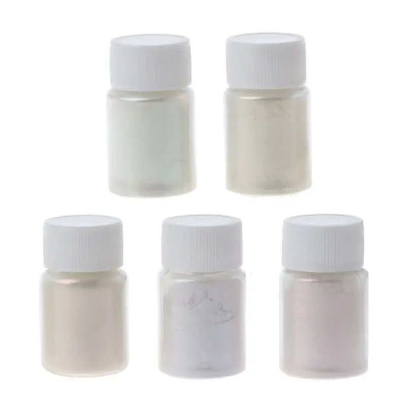 

5Pcs Magic Aurora Resin Powder Mica Shiny AB Effect Pearlescent Pigments Colorants Resin Dye Jewelry Making 10g Per