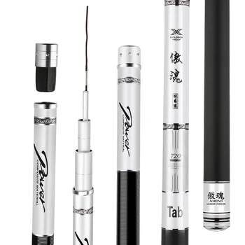 

Telescopic Fishing Rod Super Light De Pesca Super Hard Long Section Hand Poles Fishing Canne Peche 2.7m-7.2m Taiwan Fishing Olta