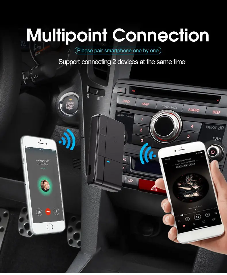 JINSERTA Bluetooth 5,0 приемник передатчик 3,5 мм AUX Jack RCA музыка стерео Bluetooth 4,2 Беспроводные адаптеры для автомобиля комплект ТВ