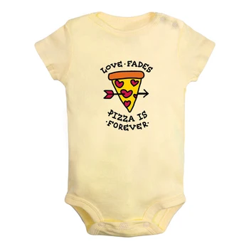 

Love Fades Pizza is Forever Pineapple WiFi Newborn Baby Boys Girls Outfits Jumpsuit Print Infant Bodysuit Clothes Cotton Sets