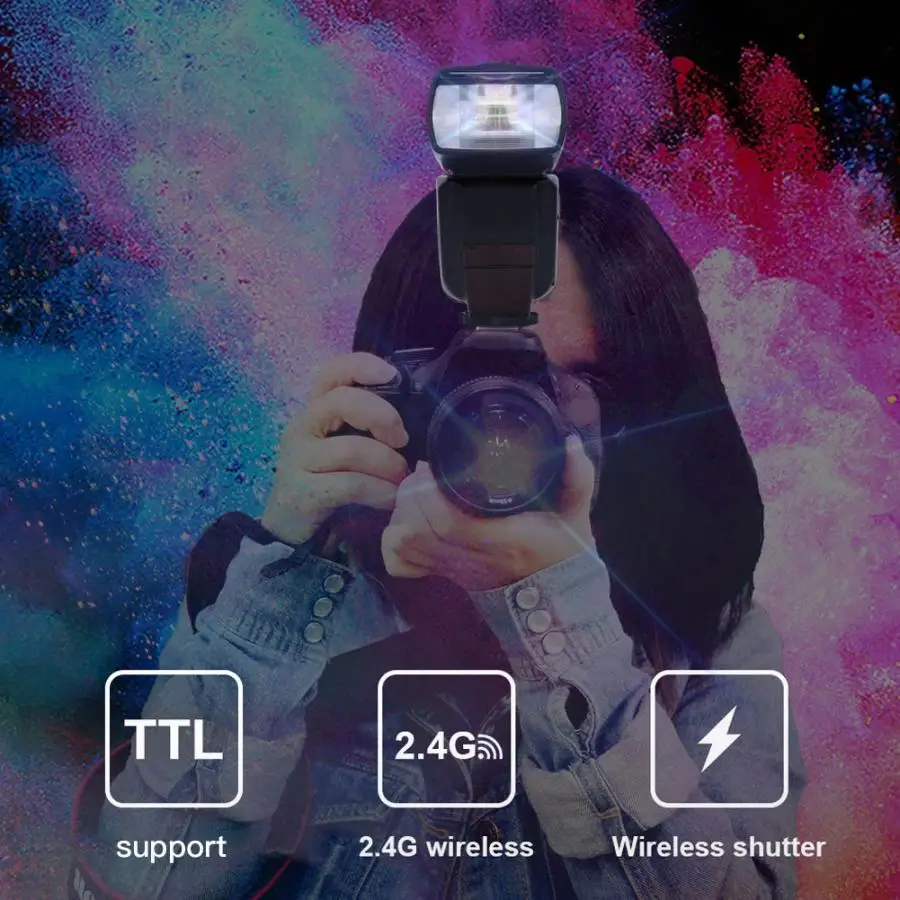 TRIOPO правый светильник G1500 2,4G ttl 1/8000 Беспроводная вспышка Master Slave Speedlite для камеры sony speedlite