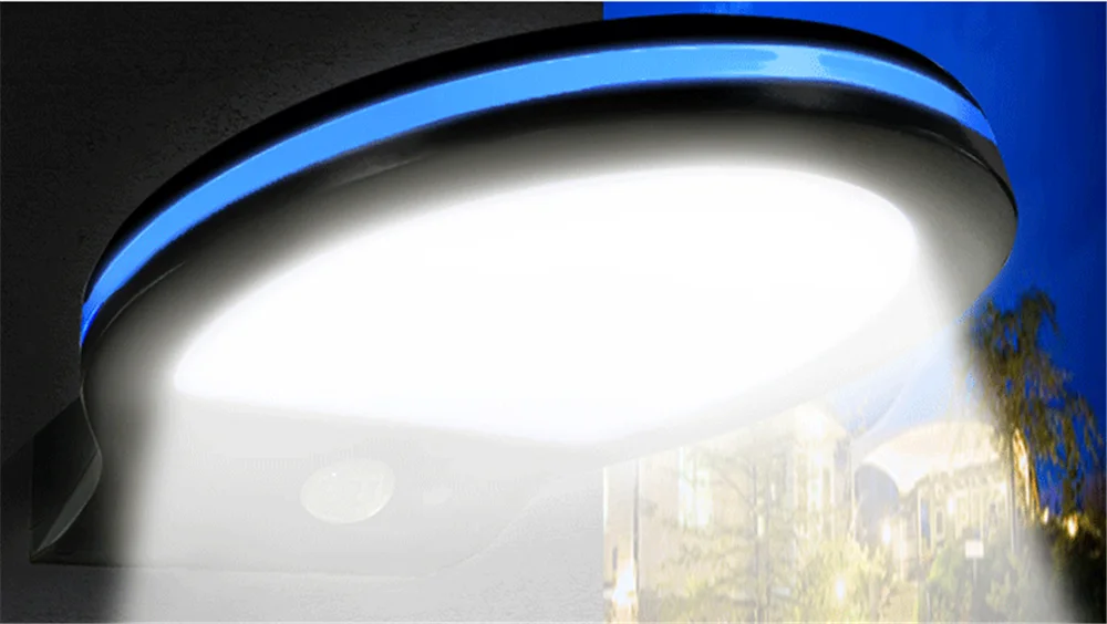 38LED Солнечный открытый светильник ing PIR датчик движения настенный светильник Blue Ray Strake водонепроницаемый для сада тропинка декор двери светильник безопасности