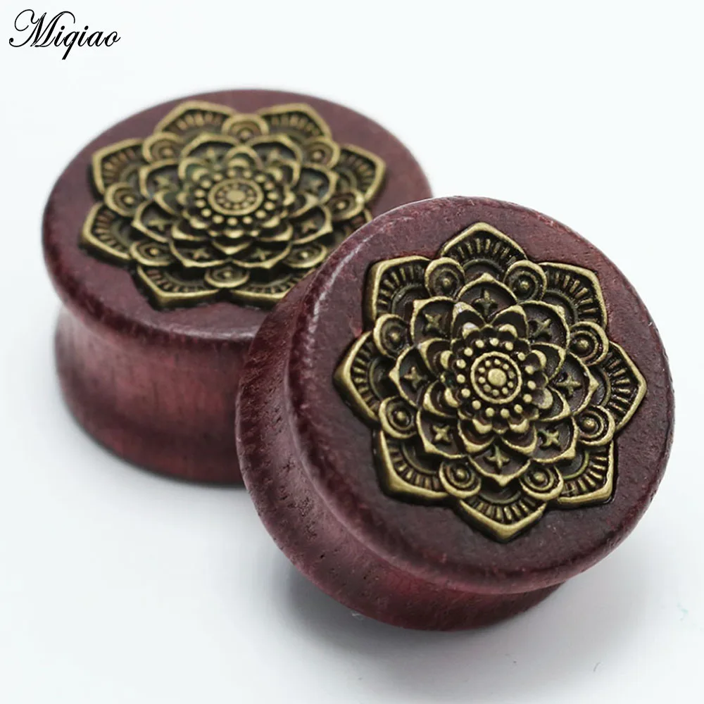 

Miqiao 2pcs New Bamboo Wood Ear Plugs Gauges Earrings Flesh Tunnel Expander 8-22mm Stretcher Body Piercing Jewelry