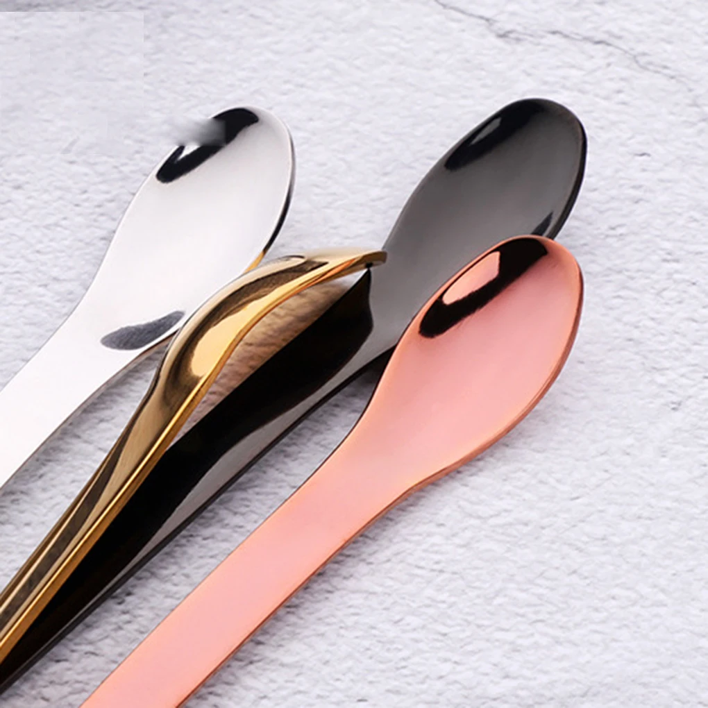 Fenkicyen Stainless Steel Coffee Scoope Long Handled Spoons Cold Drink Fruit Ice Cream Dessert Tea Spoon Drinking Scoope Tools