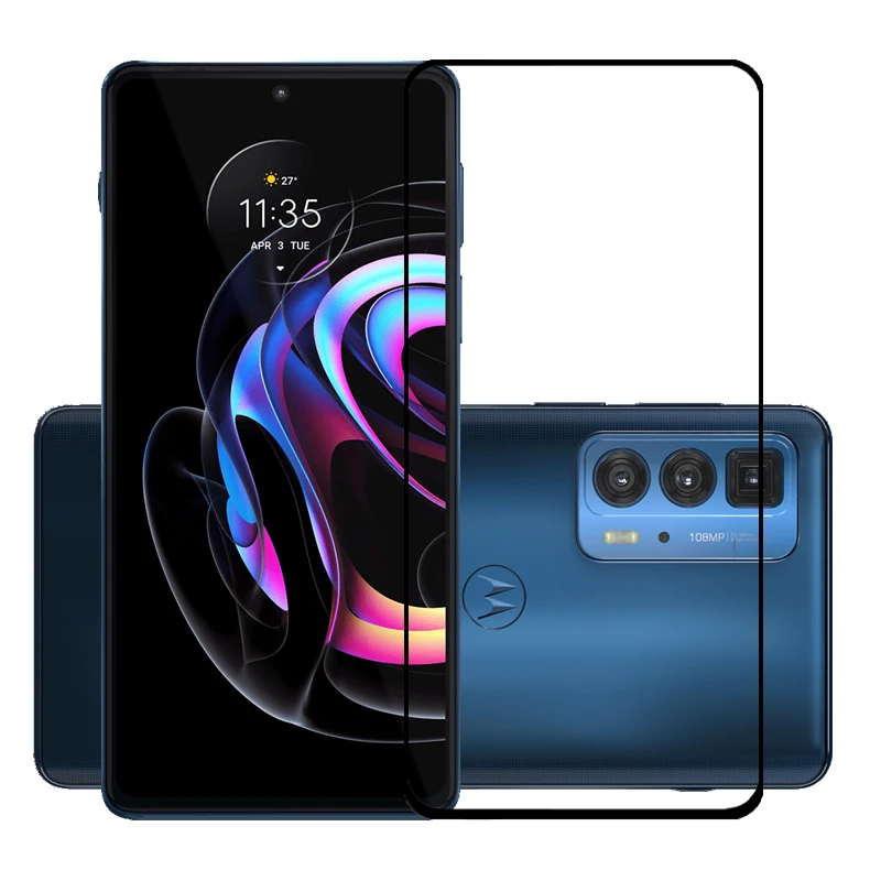 Закаленное стекло с полным клеем для Motorola Moto Edge 20 Fusion защитная пленка 9H экрана Lite