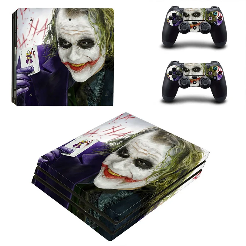 Joker PS4 Pro sticker s PS 4 Play station 4 Pro наклейки для кожи Наклейки Обложка Pegatinas для playstation 4 Pro консоли и контроллера - Цвет: YSP4P-0060