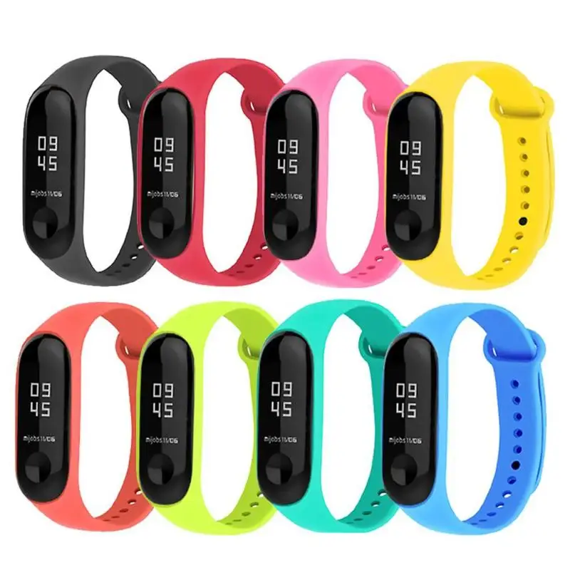 8 Colors 15 шт. силиконовый ремешок для часов, сменный ремешок для mi Band 4, умный ремешок для mi Band 3, силиконовый ремень для Xiao mi Band - Color: 8 Colors