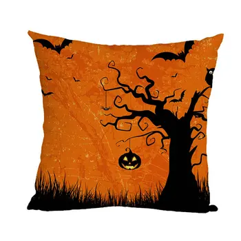 

40x40cm 45x45cm Happy Halloween Pillowcase Throw Cushion Pillow Cover Printing Cushion Pillow Case Bedroom Office 1