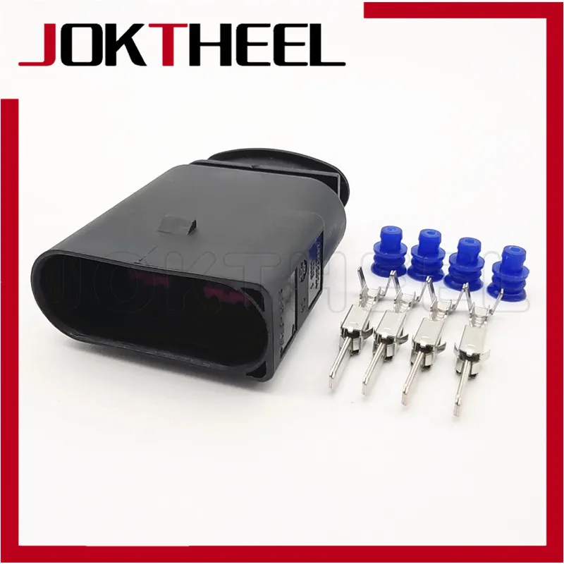 1/5/10/20 sets 3.5mm 4 Pin waterproof male auto connector ignition coil plug for Audi VW Passat SKODA SEAT Ford Jetta 1J0973824 |