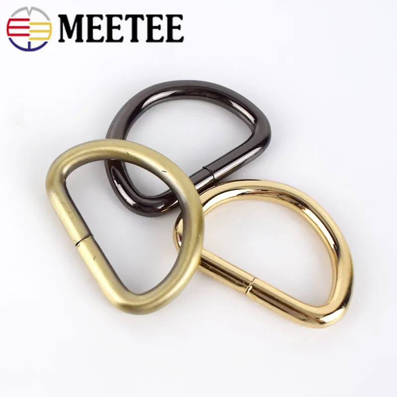 Meetee 5/10/20 шт 32 мм металлический круглый D кольцевой ремень с пряжкой для рюкзака
