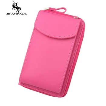 

JIFANPAUL new women's crossbody bag, large capacity ladies wallet, soft leather zipper bag, Korean version, wallet