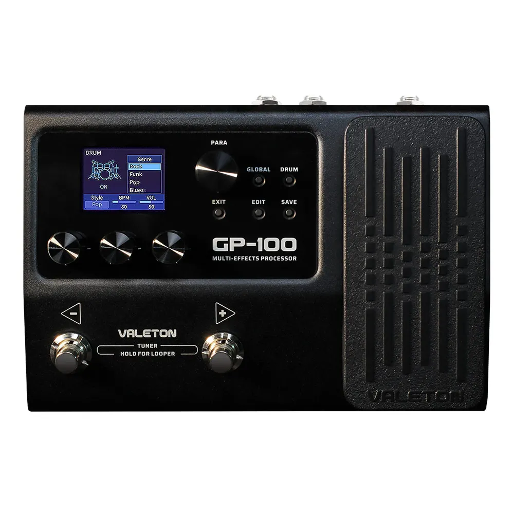 Processor Guitar Expression Pedal Multi-Effects Looper Valeton GP-100 140