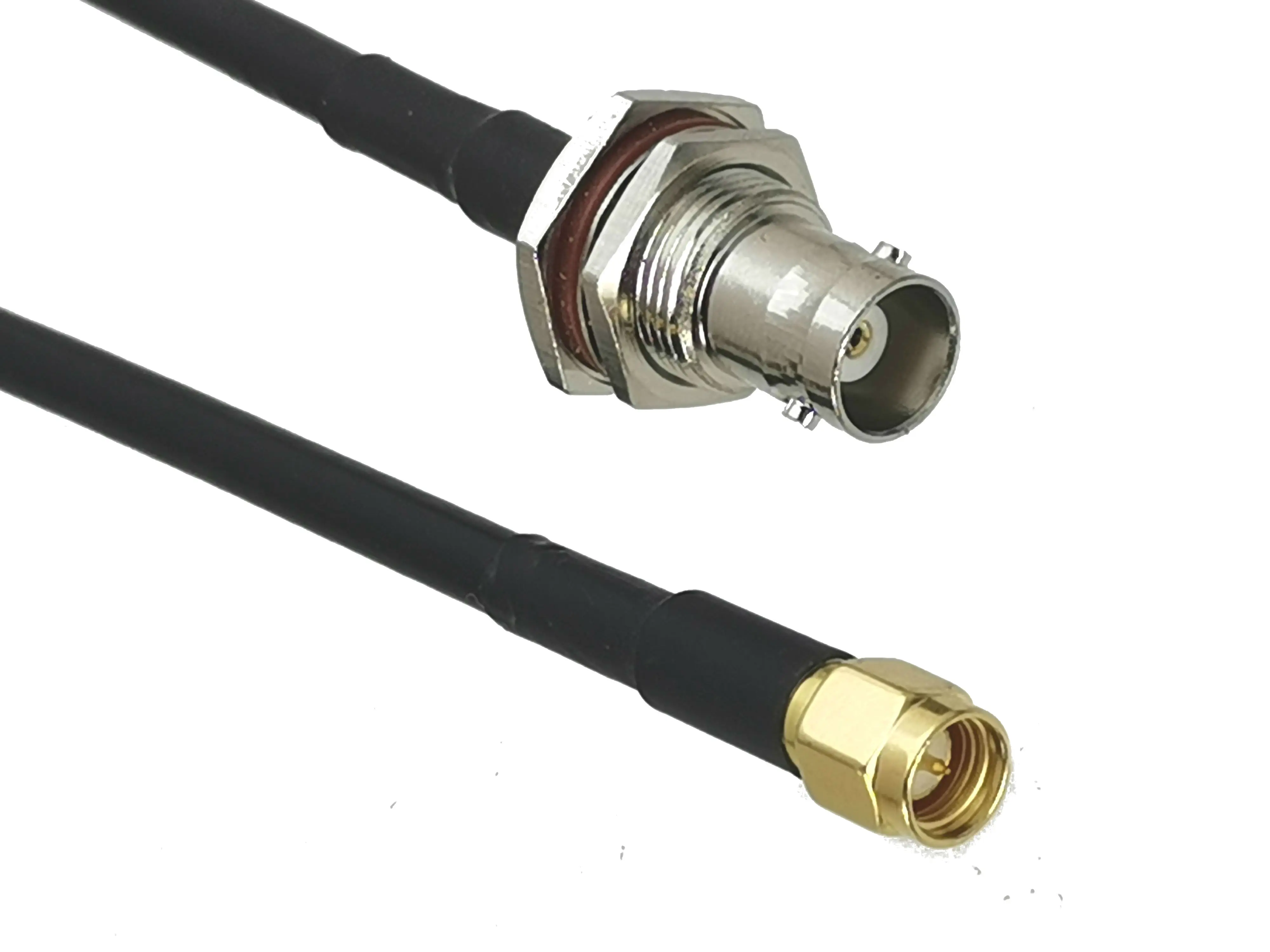 RG58 BNC гнездо гайка переборка к SMA штекер RF отрезок коаксиального кабеля 50ohm 6