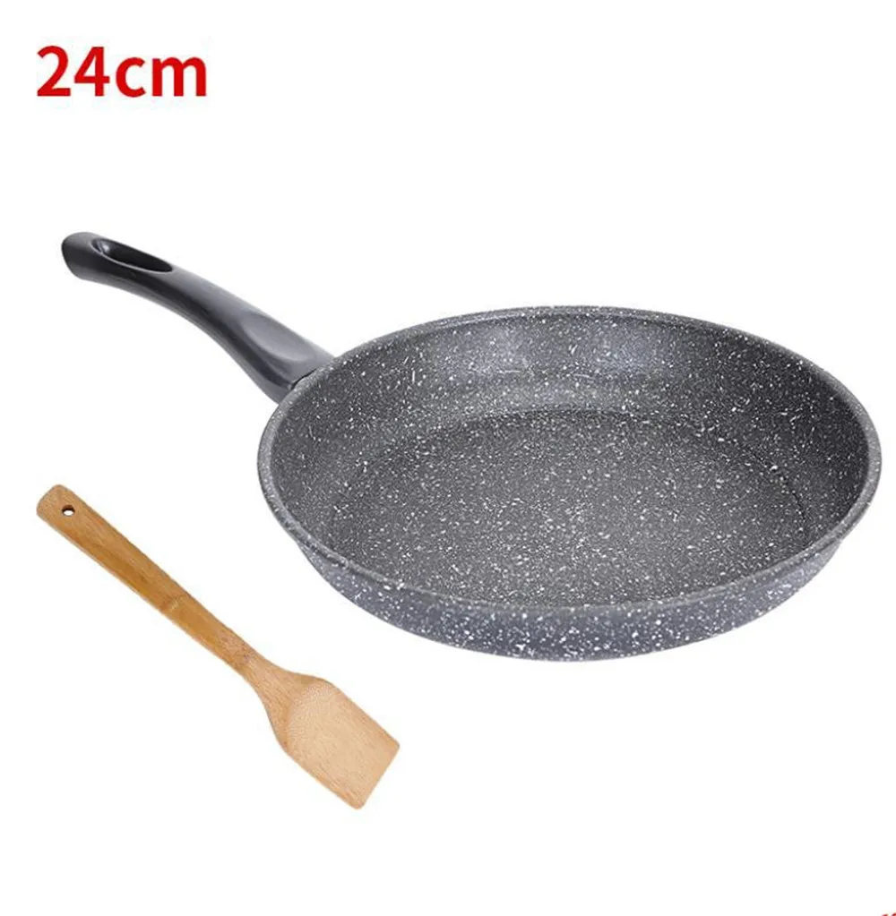 Pan Non-stick Pan with Lid Skillet 30cm Frying Pan Home Garden Induction Cooker Pans Gas Stoves Pancake Pan Steak Wok Pan Bread