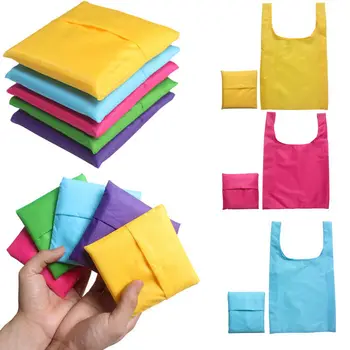 

Reusable Folding Shopping Bag Environmental Travel Grocery Tote Handbag Cheap portable Storage bags