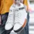 Misalwa High Top Натуральная кожаная Обувь для мужчин Белый Черный Аутентичная кожа Мужские кроссовки Модная Мужская Одежда Школьная Команда Tide Shoes