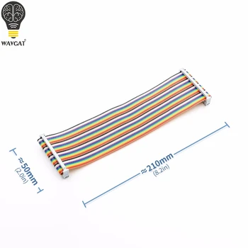 

20cm 40 PIN Way GPIO Rainbow Ribbon Cable for Raspberry Pi Model B / Model B+