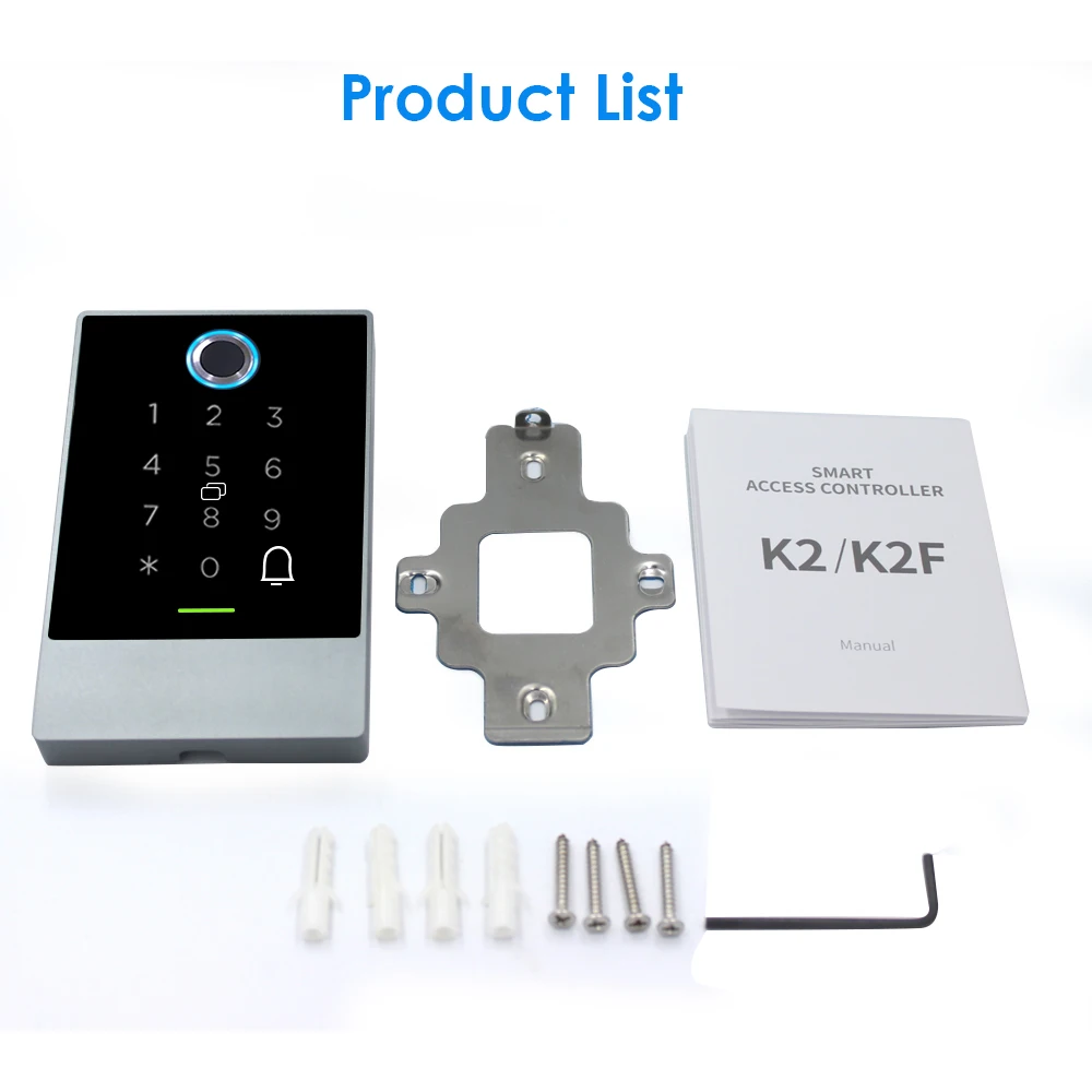 TTlock Smart Phone App Bluetooth Control Door Access Control System Fingerprint Access Controller 13.56Mhz RFID Card Reader