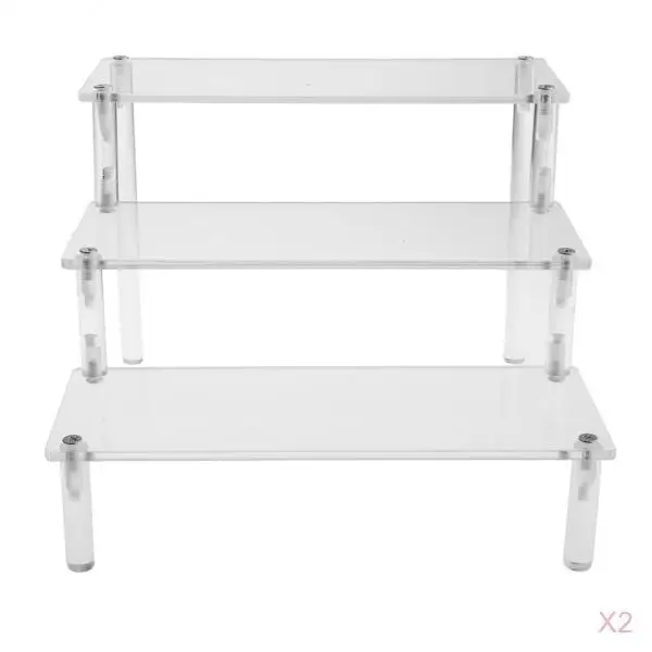 2x Acrylic Display Stand for Pops Figures,3 Step Display Riser Shelf for Cupcake Dessert Product 11.81 x 5.51 x 3.93 inch 2x Acrylic Display Stand for Pops Figures,3 Step Display Riser Shelf for Cupcake Dessert Product 11.81 x 5.51 x 3.93 inch