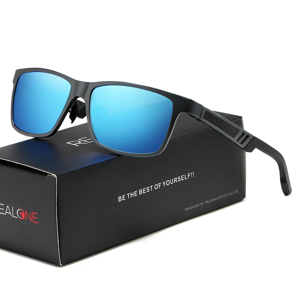 REALONE алюминиевые квадратные поляризованные солнцезащитные очки Gafas De Sol De Los Hombres мужские очки UV400 для мужчин стиль жизни солнцезащитные очки 5540