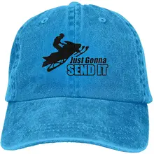 Ejiazhan7 просто будет отправить его Ретро Регулируемая ковбойская Джинсовая Шляпа Унисекс Хип-хоп синие бейсболки