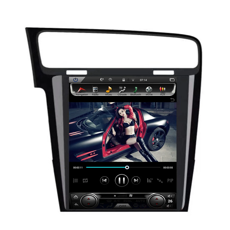 Clearance Touch Screen Auto Radio Tourist Navigator GPS Truck Navitel Car Stereo with Display Headunit Video Player for Volkswagen Golf 7 5