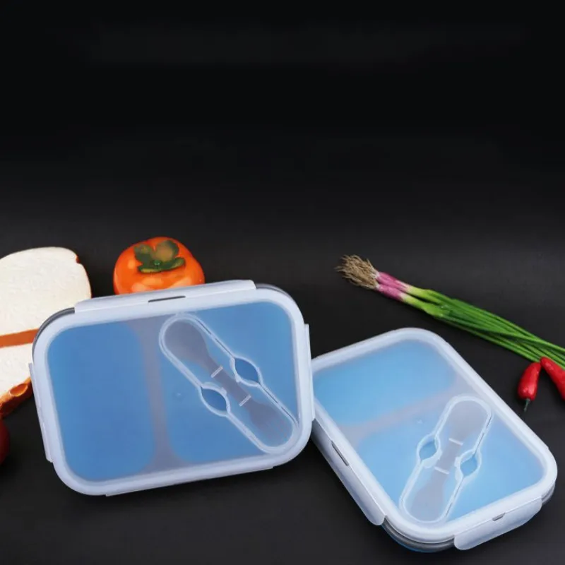 HIgh Quality Compartments Bento Lunch Box Leakproof Collapsible