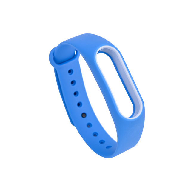 Soft Silicone For Xiaomi Mi Band 2 Replacement Sport Silicone Strap Wristband Bracelet Two-Tone Replacement Strap 23
