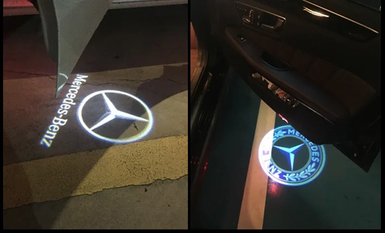 Mercedes лампочка освещения подножки мл e-класс, состоящий из R класса GLK автомобиля Doot лазерный свет E260L C180 только двери проекционная лампа