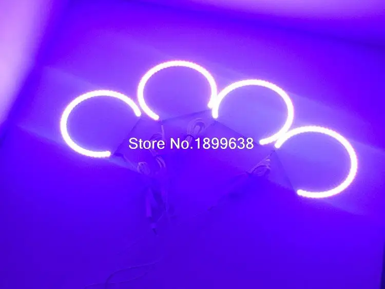 6 шт. супер яркий противотуманный свет и фара RGB led angel eyes комплект для Dodge Challenger 2008- с пультом дистанционного управления автомобильный Стайлинг