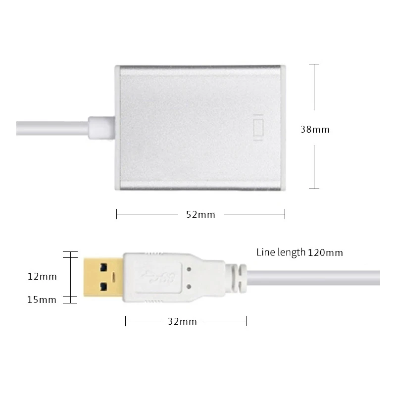 USB 3,0 к HDMI конвертер USB3.0 к HDMI Графический адаптер мульти дисплей кабель для ПК ноутбук проектор HDTV HD 1080P с Драйвером
