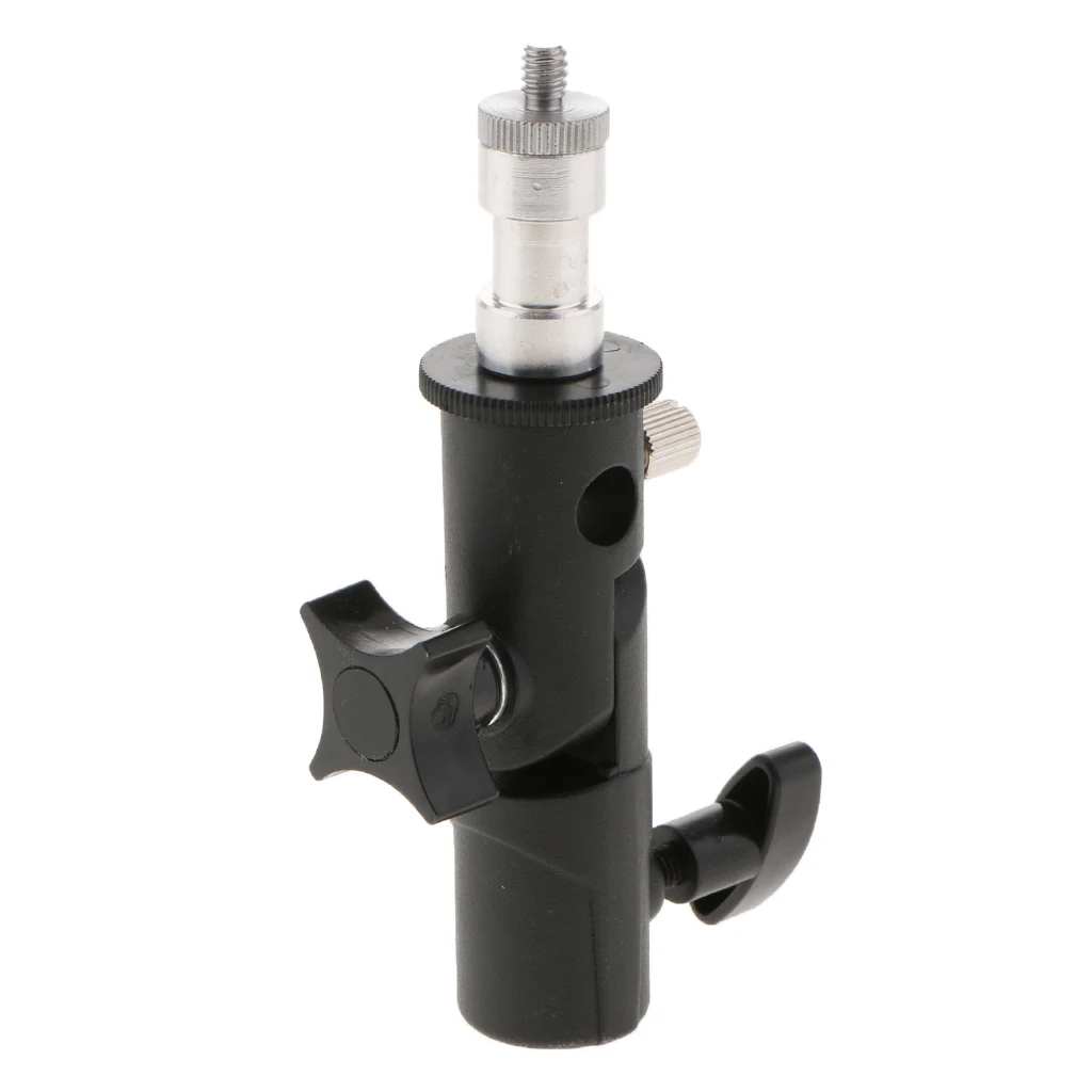 Camera Speed Light Stand Flash Hot Shoe Umbrella Bracket Swivel Tripod Mount Adapter for Canon Nikon DSLR