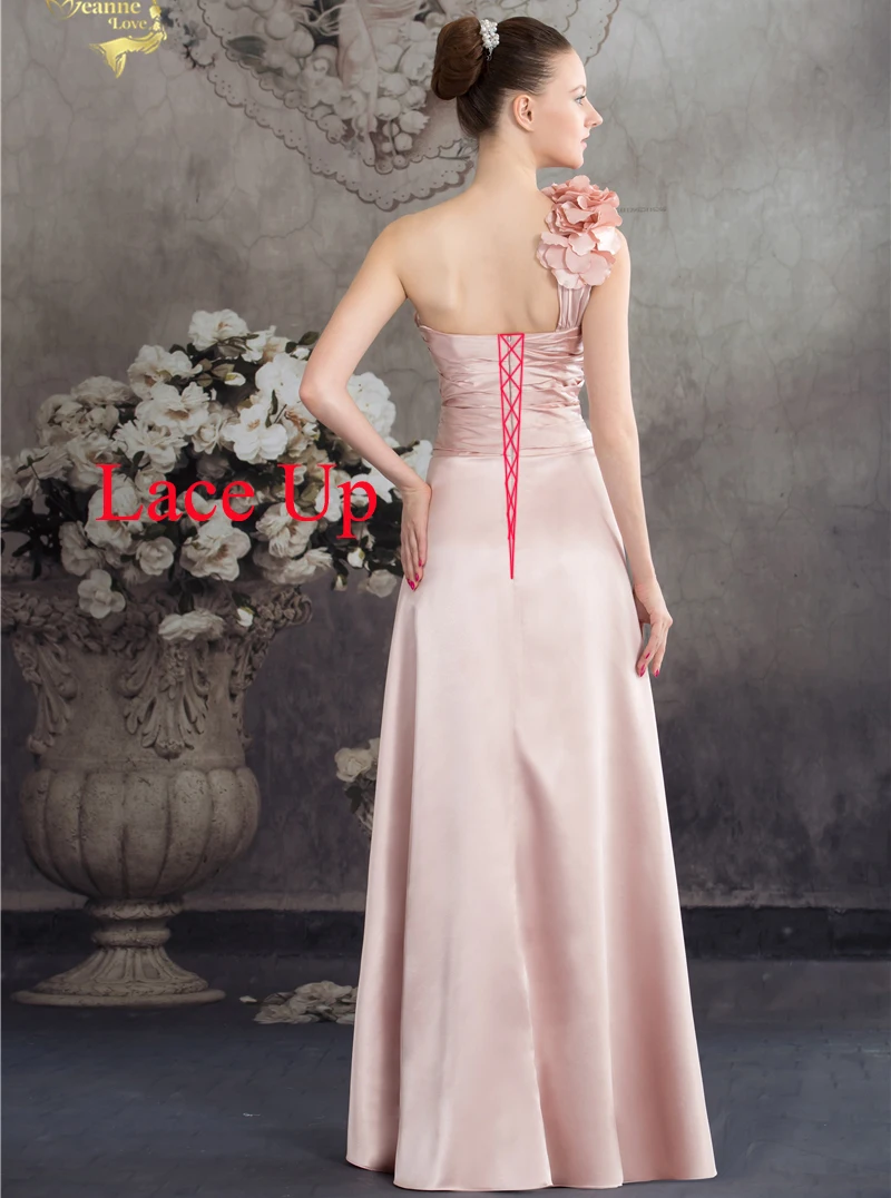 Новинка, vestido de festa, длинное атласное платье на одно плечо, короткое спереди, длинное сзади, розовые платья для выпускного, торжественное платье, Длинные вечерние платья