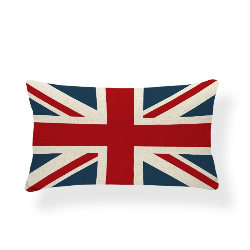 

Classic Pillowcase British Flag Geometric Tree Car Paris Tower Sofa Decoration Cushion Cover Polyester Linen Rest Throw Pillow