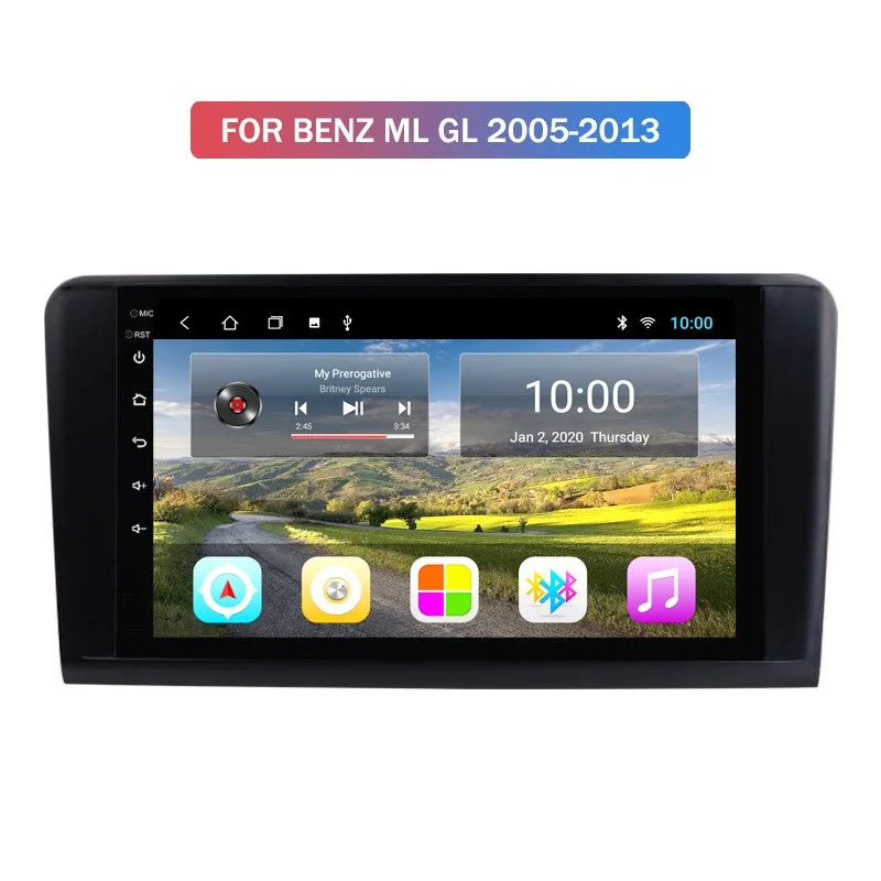 Автомобильный радиоприемник Android 10 GPS для BENZ ML 320/ML 350/W164(2005-2012) GL мультимедийная