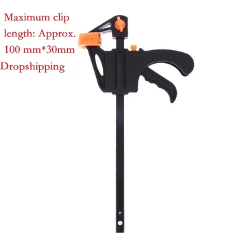 

4Inch F Clamp Quick Ratchet Release Speed Squeeze Wood Working Work Bar Clip Kit Spreader Gadget Tools DIY Hand Tool Woodworking